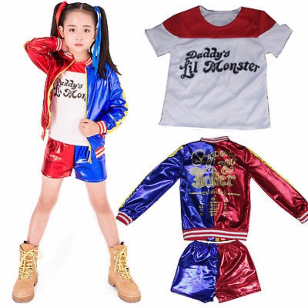 Girls size L Suicide Squad Harley Quinn Costume